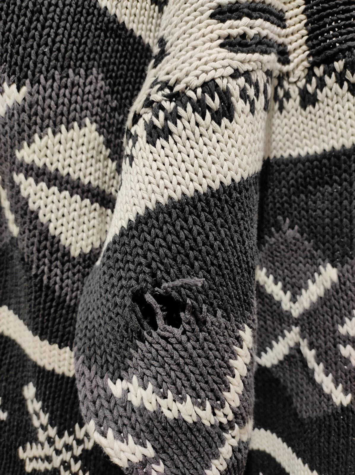 Next Move Sweater Mock Neck Chunky Hand Knit Fair Isle Nordic Vintage 80’s M
