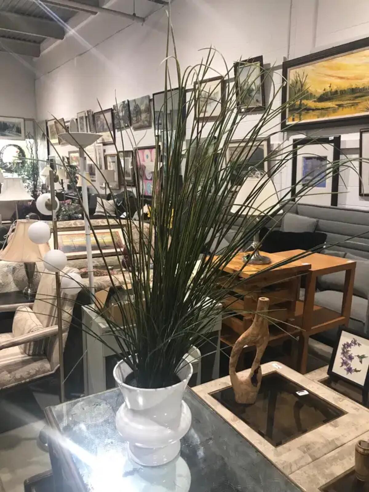 Fake Plant 36” in White Pot