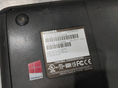 Toshiba Satellite C855D-S5351 Laptop Power Tested Silver/Black - Fair
