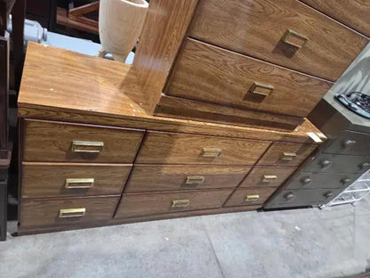 Oak Effect Dresser Set