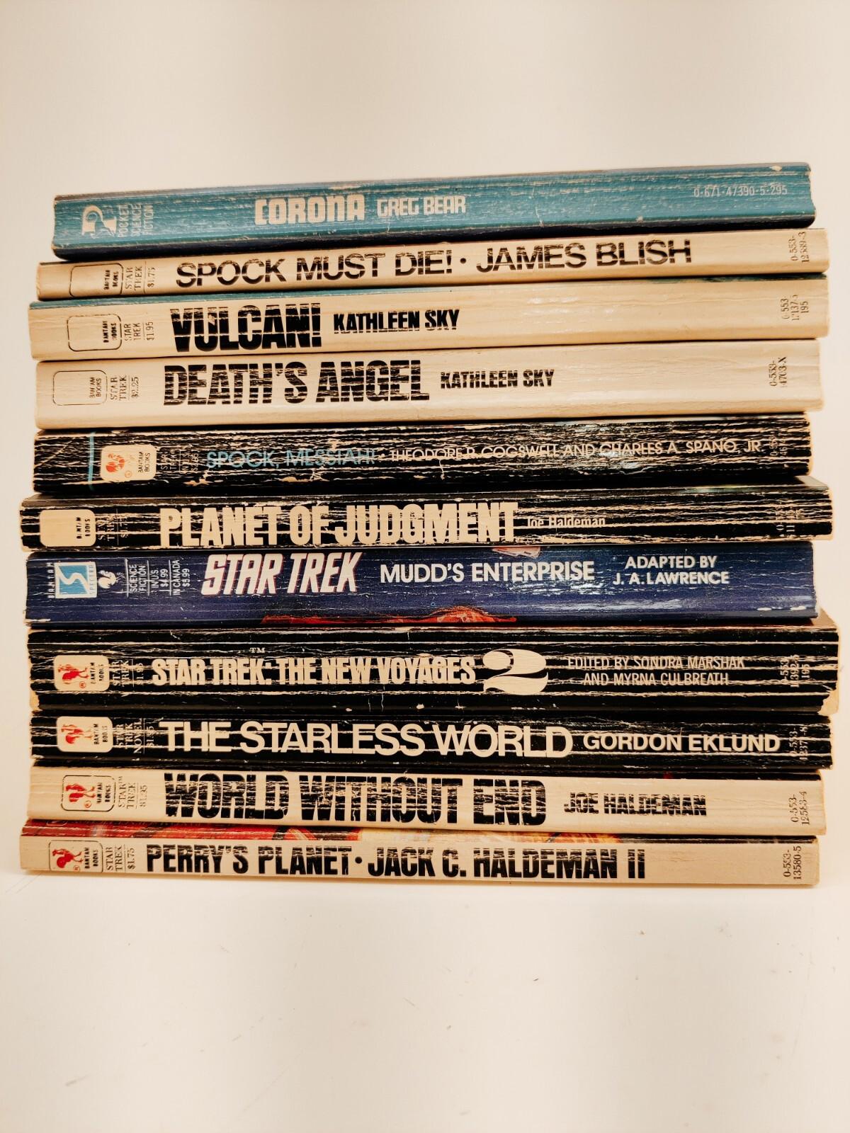 Star Trek Lot of 11 Paperback Vintage Books 1970s-1980s