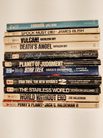 Star Trek Lot of 11 Paperback Vintage Books 1970s-1980s