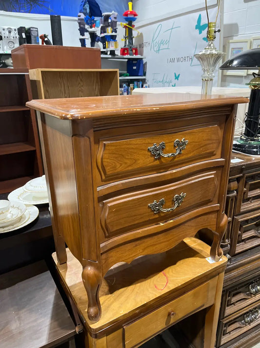 Vintage wooden nightstand