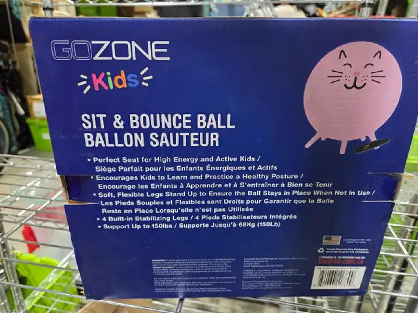 GoZone Kids Sit & Bounce Ball - Pink