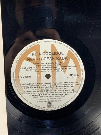 Rita Coolidge - Heartbreak Radio - LP Vinyl Record Album