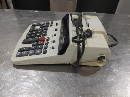 Canon CP1200D 12 Digit Adding Machine 2 Tone Printer Tested Working - Fair