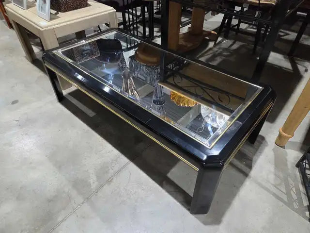 Black Mirrored Coffee Table