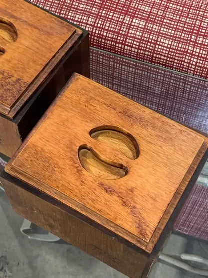 Wooden Tea and Coffee Boxes - set of 2