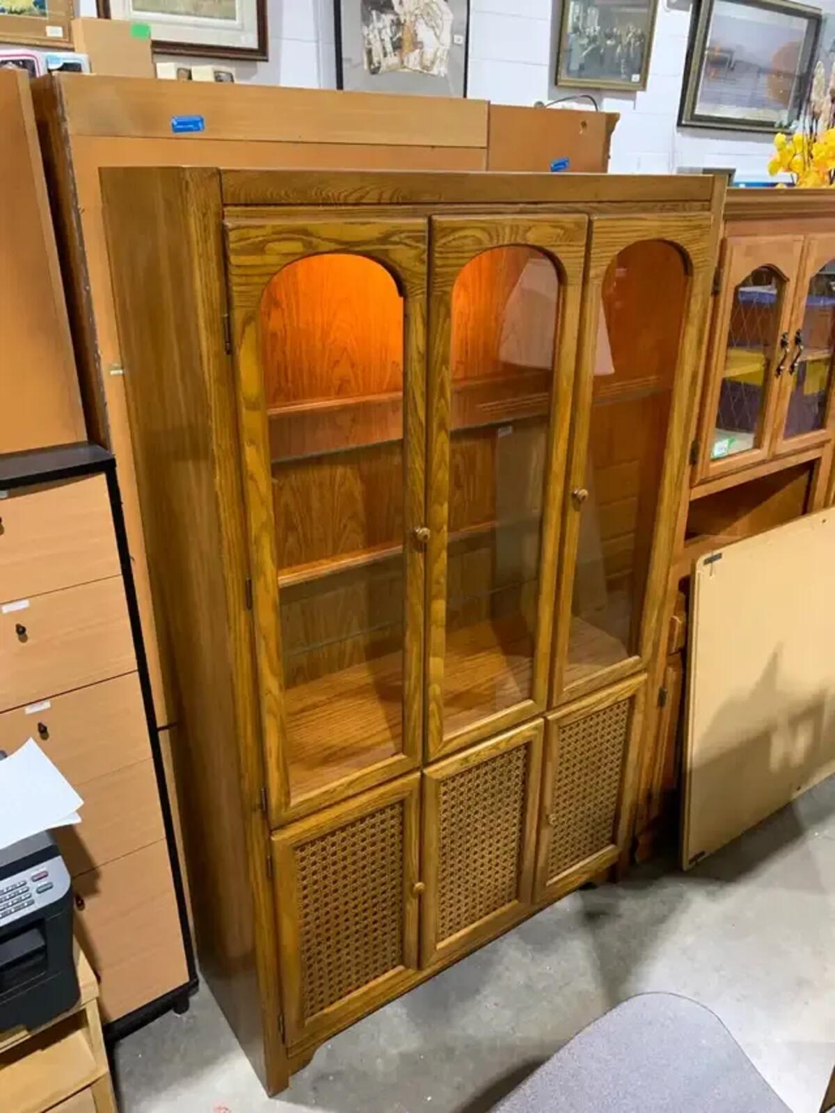 House of Braemore Oak Cabinet Hutch