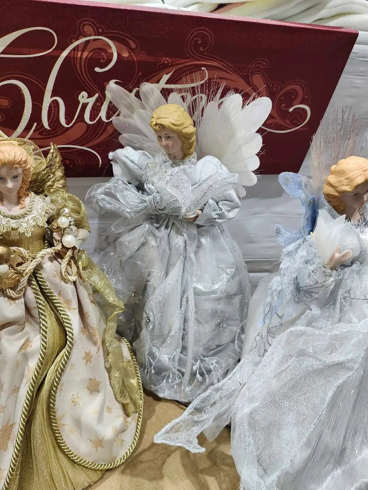 Angel Christmas Tree Topper Decorations - 3 Available