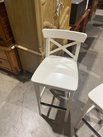 Set of two ikea ingolf bar stools chairs