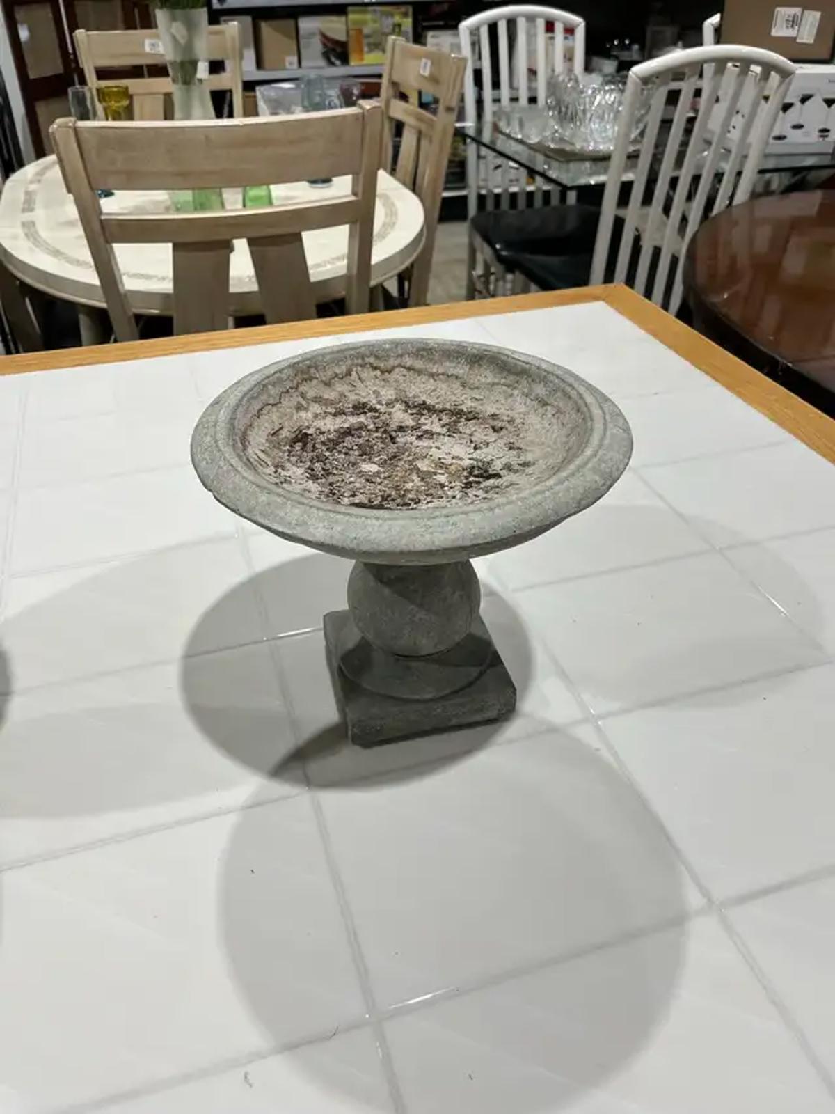 Cement Bird Bath