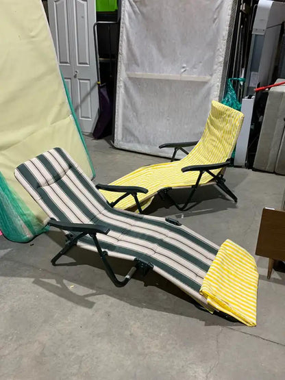 Set of 2 adjustable and foldable Lawn Chairs