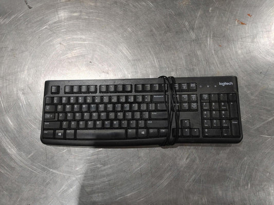 Good Condition Logitech K120 Wired USB Keyboard Black Tested Working