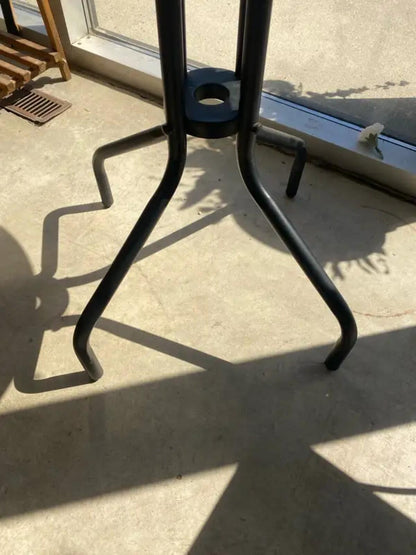 32" Black Outdoor Round Patio Bistro Table
