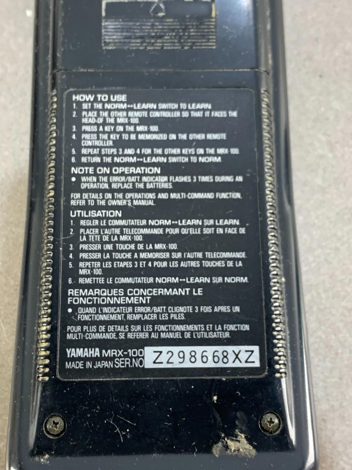 Yamaha Remote Control Transmitter MRX-100