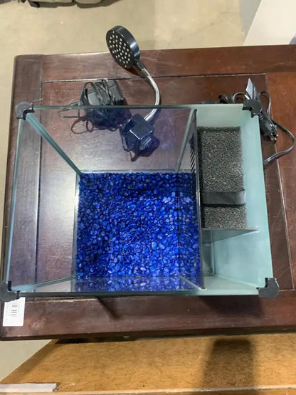 Small Aquarium With Filter and Light - Sold as Seen