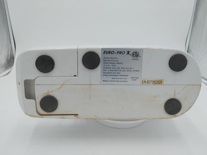 Euro-Pro X Sewing Machine Model 464XC White Tested Working w/ PSU - Fair