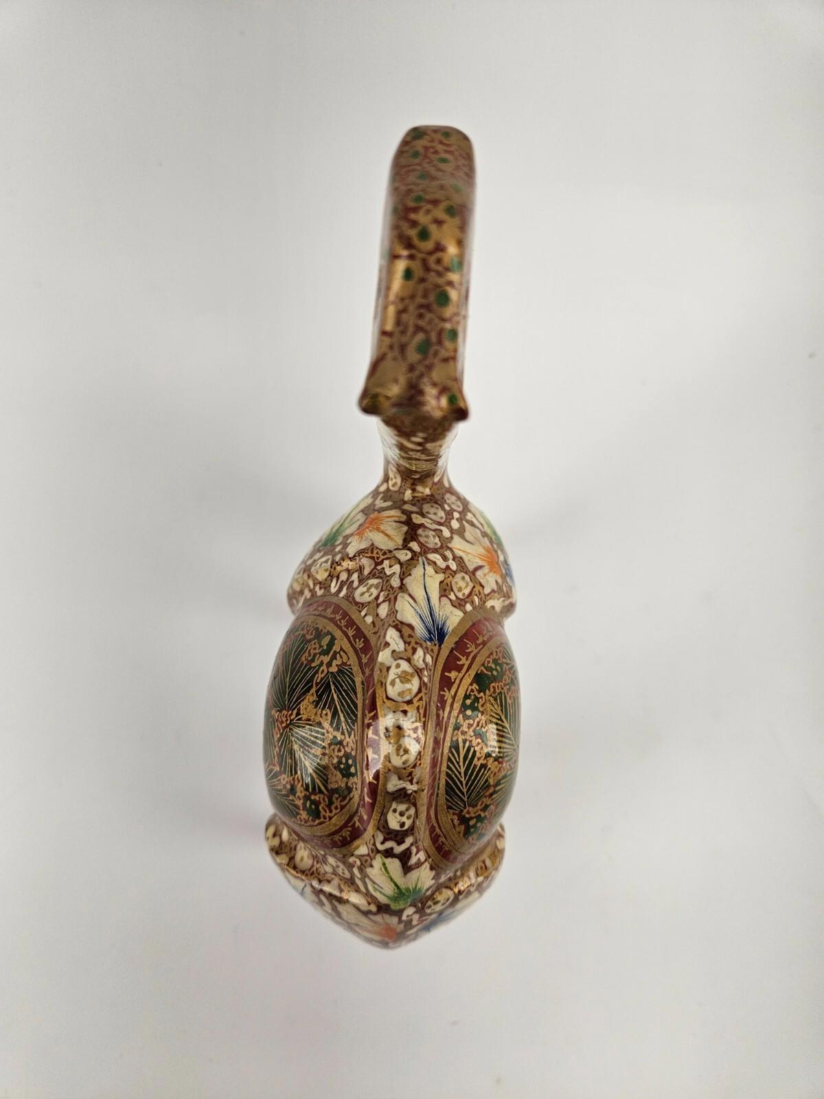 Figurine de chameau en bois de 6,5 po peinte à la main