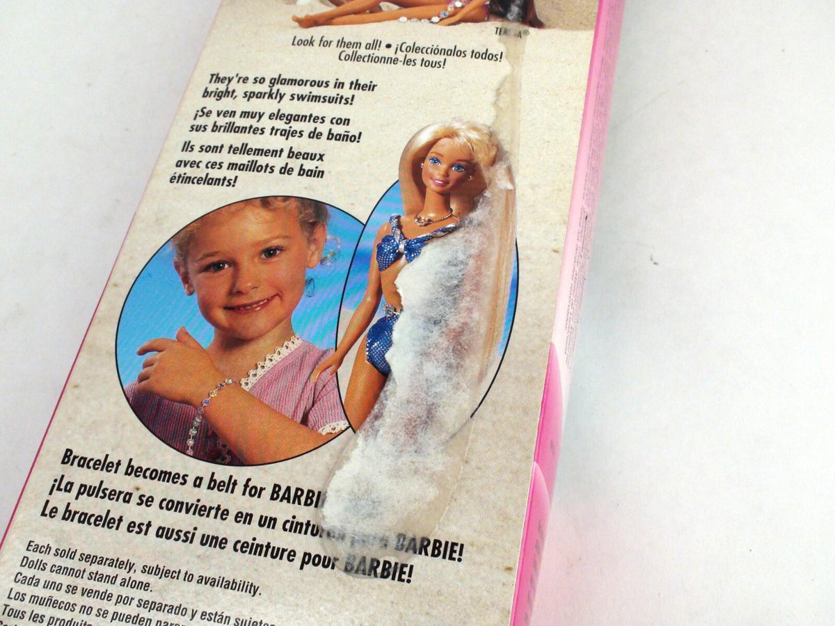 Vintage  1995 Sparkle Beach Barbie, New In Box - French/ Spanish Packaging, RARE