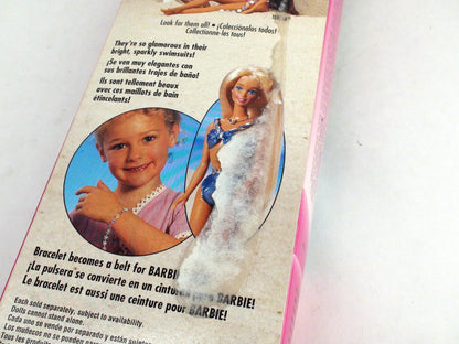Vintage  1995 Sparkle Beach Barbie, New In Box - French/ Spanish Packaging, RARE