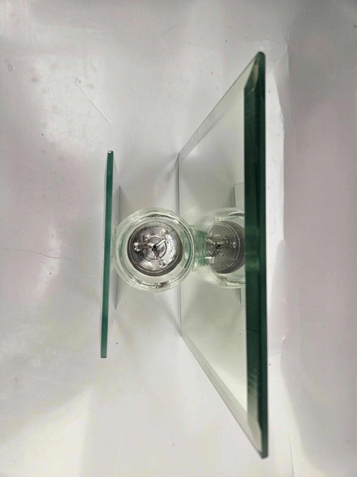 Traditions Glass Mirror Candle Holder 6x6"
