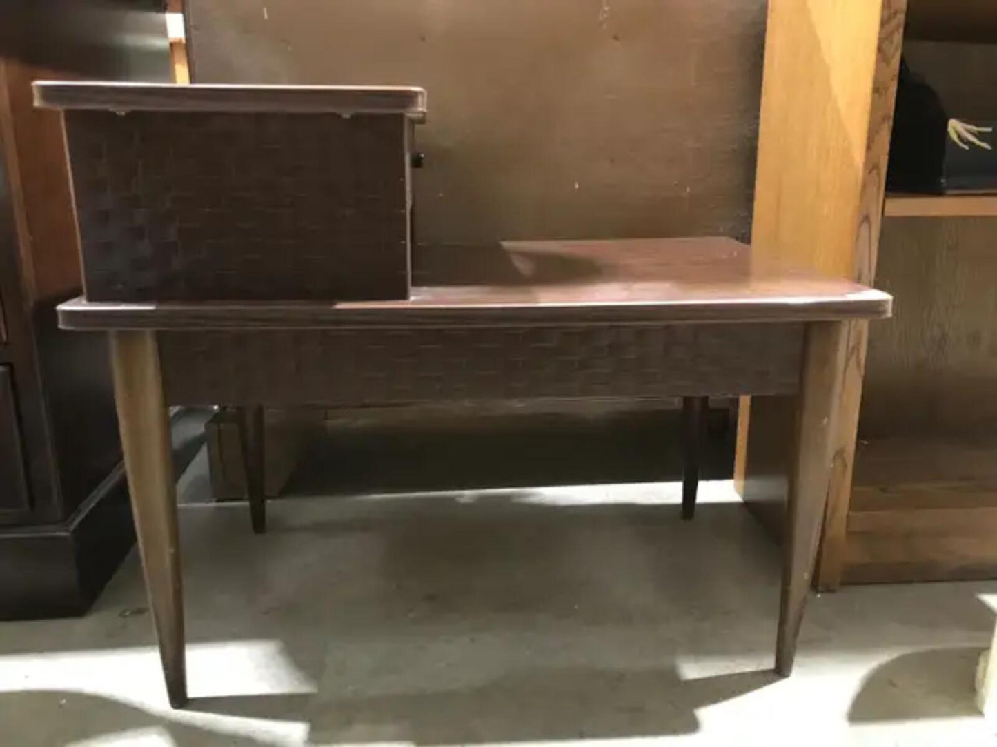 Mid-century Modern 2-Tier Step Coffee Table