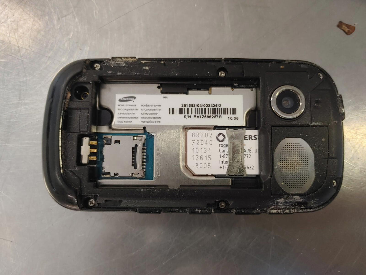 Bon état Téléphone coulissant vintage Samsung GT-B3410R Téléphone cellulaire Rogers Non testé