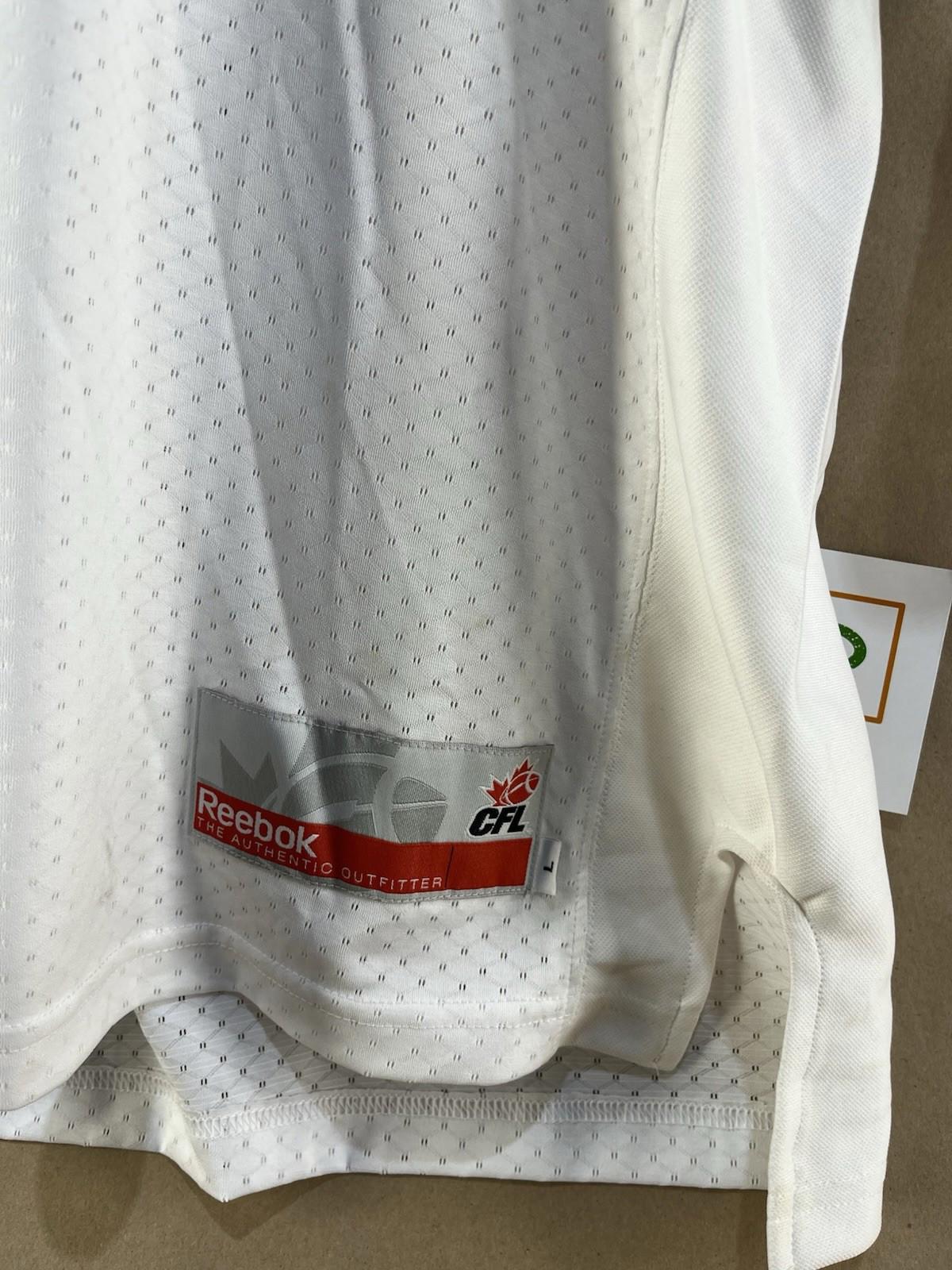 Reebok CFL Calgary Stampeders Jersey Signed by #76 (Size L)