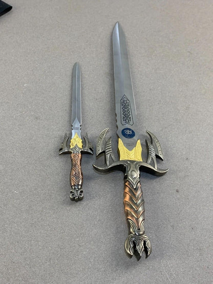 Two 17" & 10" Fantasy Darkness Short Swords.