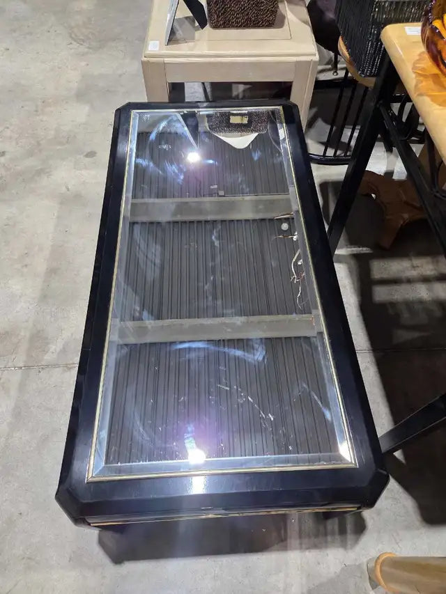Black Mirrored Coffee Table