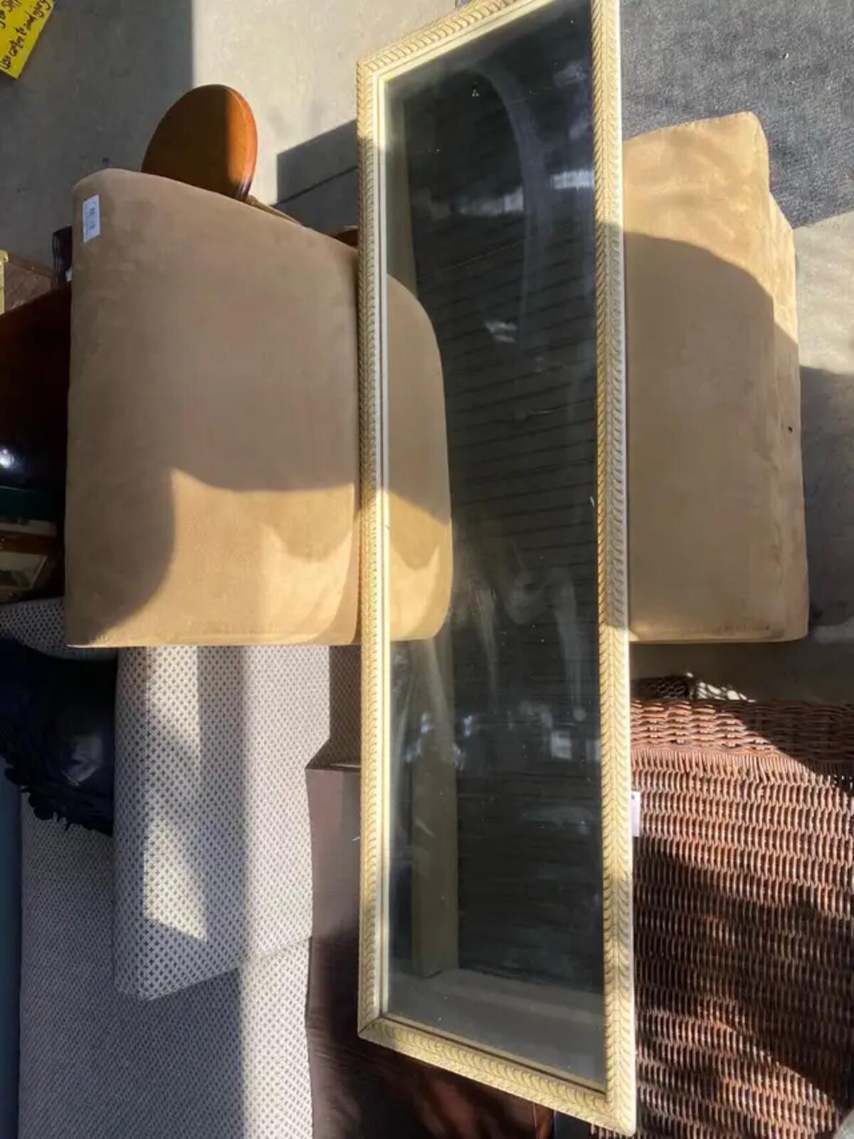 Full Length Rattan Mirror