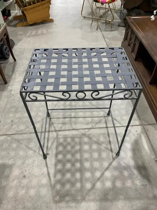 Woven Metal plant table