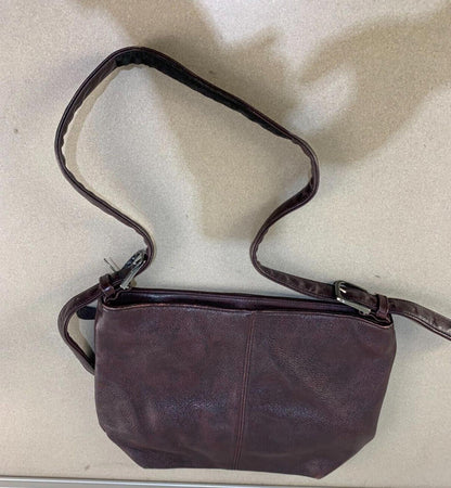 Vintage SAS Crossbody Textured Leather Handbag Purse