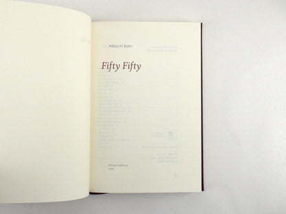 Alfred H. Balm, Fifty Fifty: Short Stories In English & Dutch, Hardcover