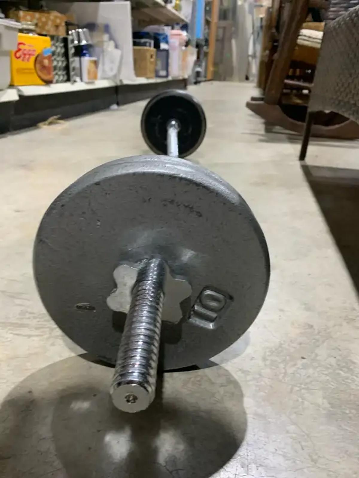 Curl Barbell with 40LB Weights