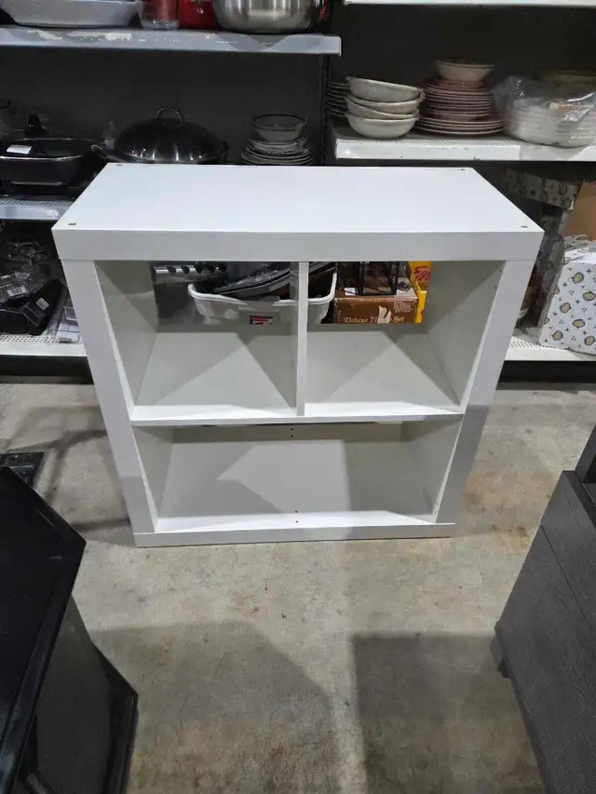 Ikea Kallax White Cube Shelf