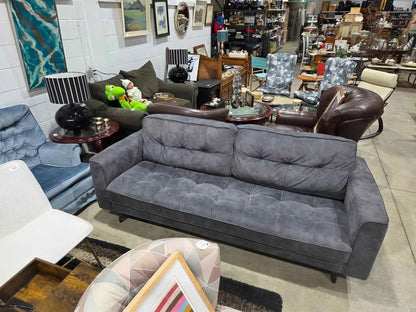 Gray Modern Tufted Sofa