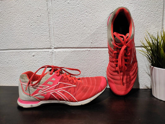 Reebok Crossfit Nano Speed Cherry Mesh Red Grey Training Shoe Men's 8.5