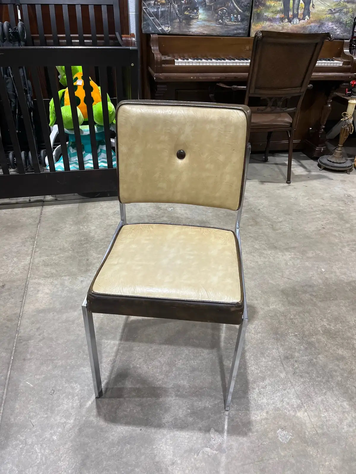 Chrome leather Chair