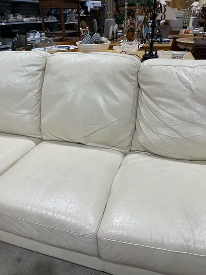 Faux Leather Sofa