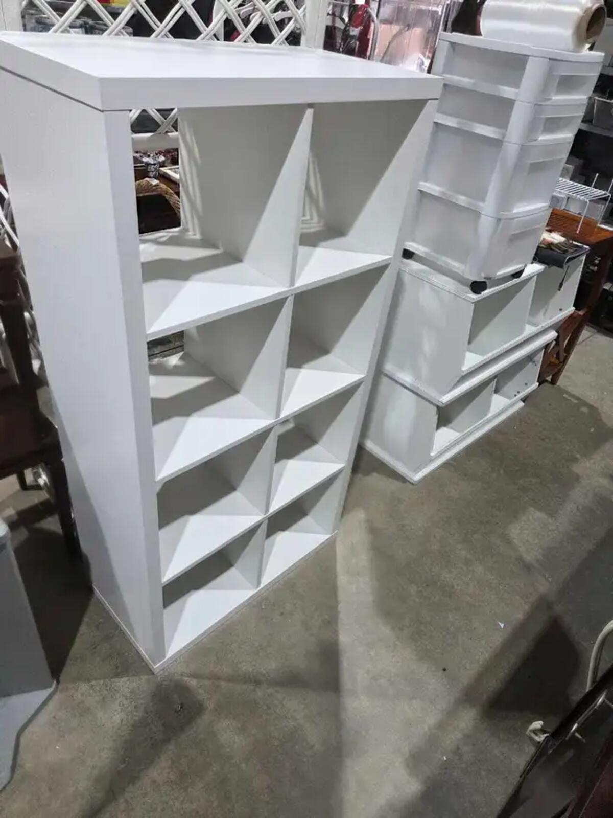 Ikea Kallax White Cube Shelf