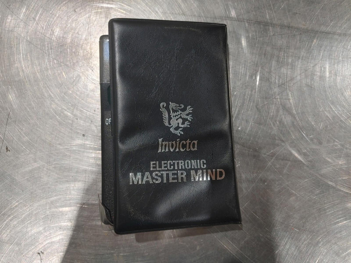 Electronic Master Mind Invicta Games Tested Working Black - Fair