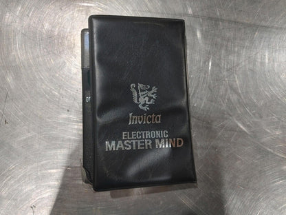 Electronic Master Mind Invicta Games Tested Working Black - Fair