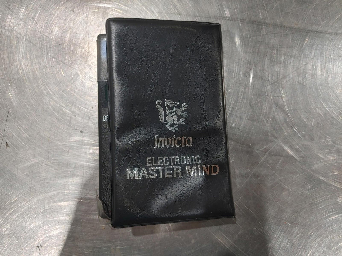 Electronic Master Mind Invicta Games Tested Working Black - Fair