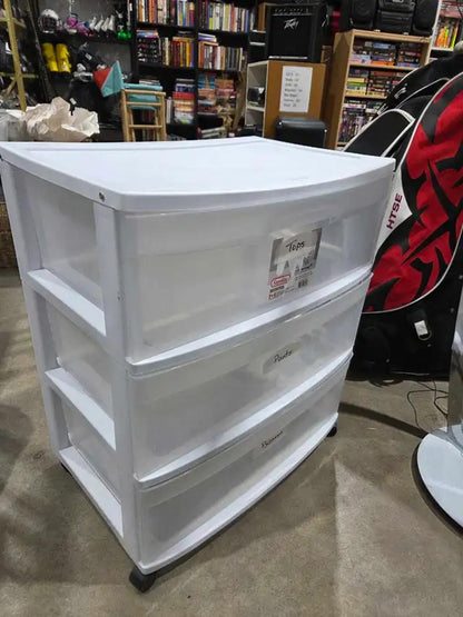 Sterilite 3-Drawer Wide Storage Tower