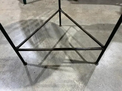 Industrial Rebar Round Side Table 20’