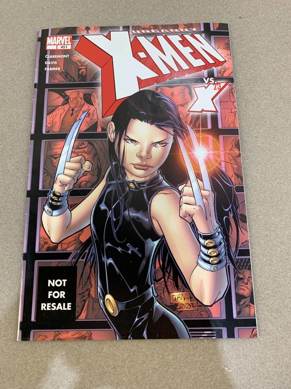 UNCANNY X-MEN n° 451 Laura Kinney Wolverine Marvel Legends Variante non destinée à la vente