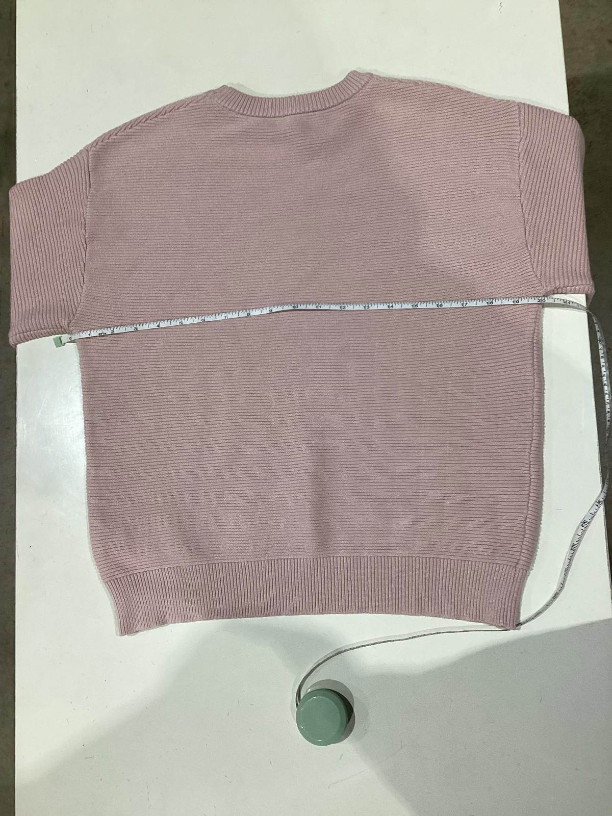Light Pink Pullover Sweater For Women