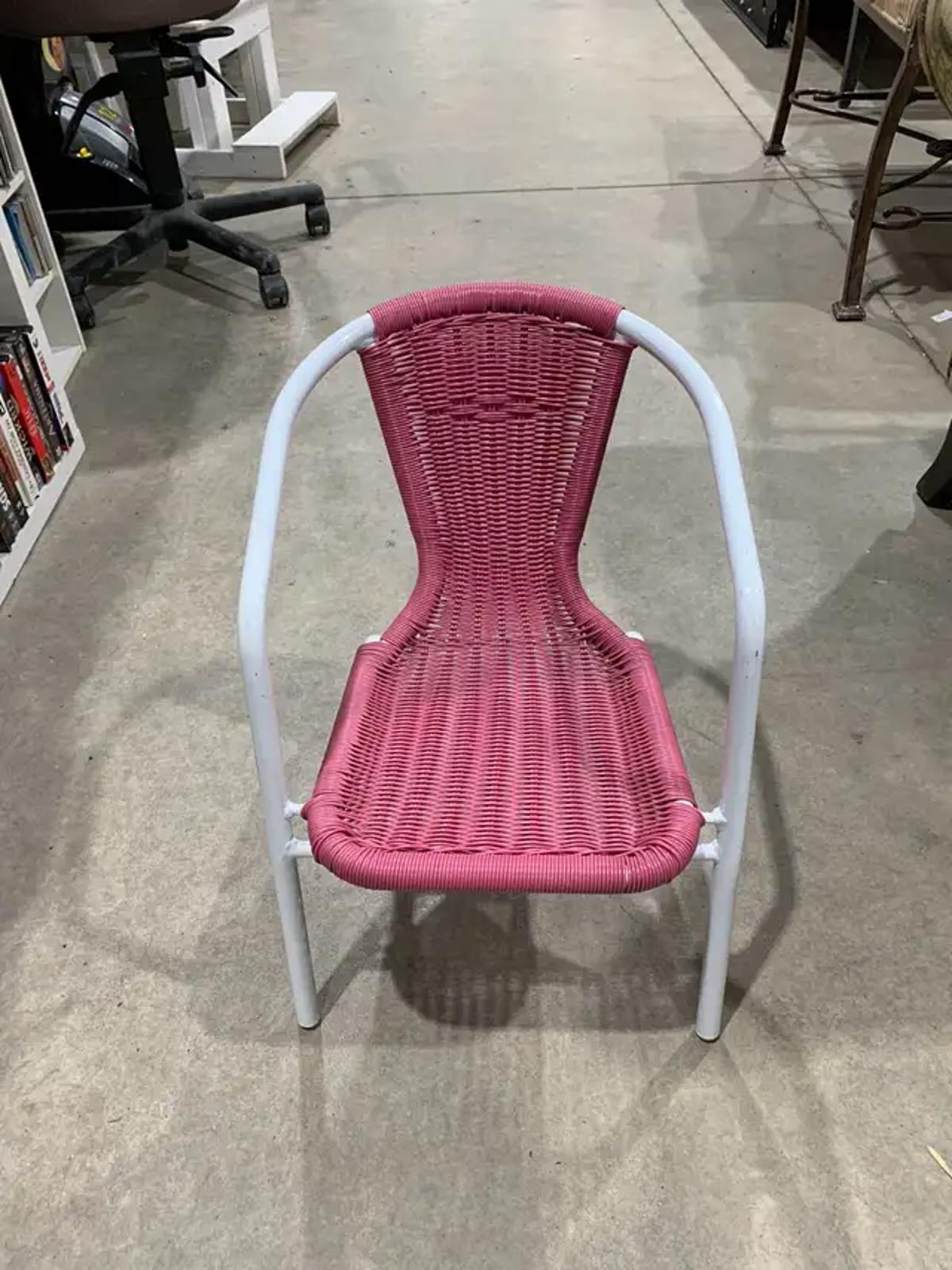 Pink Children’s Wicker Chair